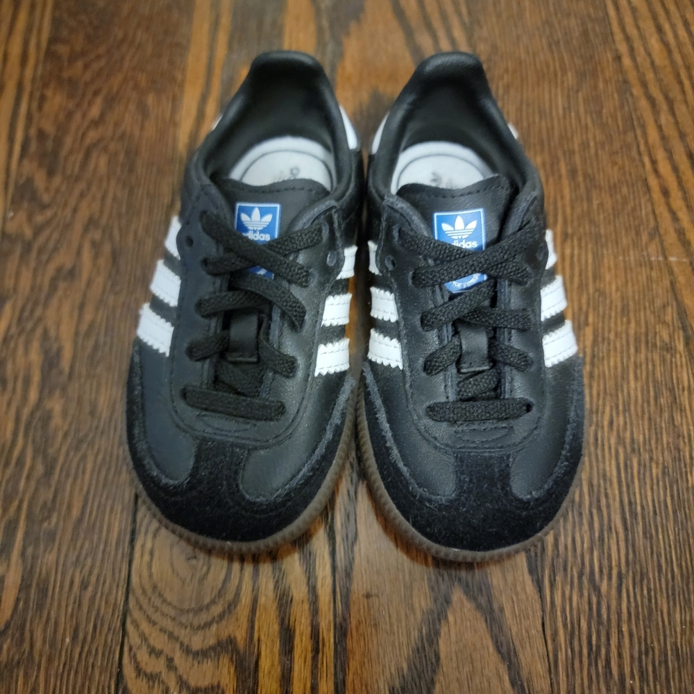 Adidas Samba Kids Black and White Sneakers